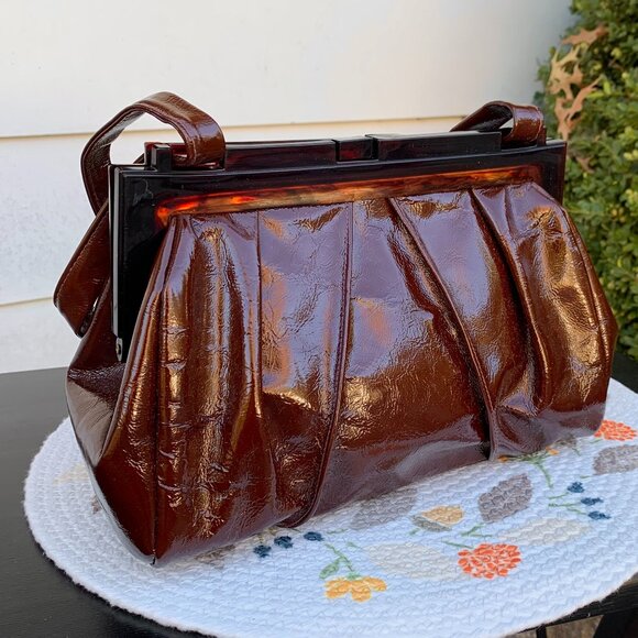 Vintage Ruth Saltz Handbags - Vintage Ruth Saltz Leather Satchel Purse